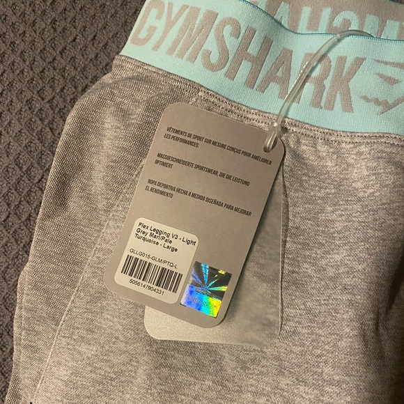 Gymshark Flex Leggings Smokey Grey- Size- Large - Picture 2 of 4